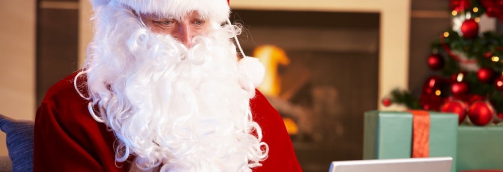 Santa getting a hold of his huge logistics task. Photo: Shutterstock