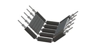 Figure 3 - Lignite fired power station high belt speed support system.