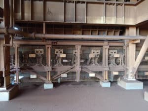 Figure 6 - K-Shield Dynamax Idlers installed beneath an iron ore primary sizer.