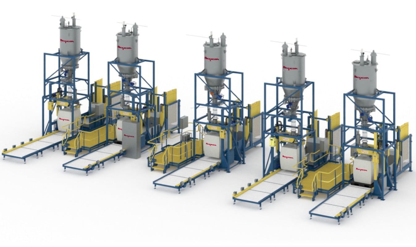 Scalable bag filling station for high-volume material handling